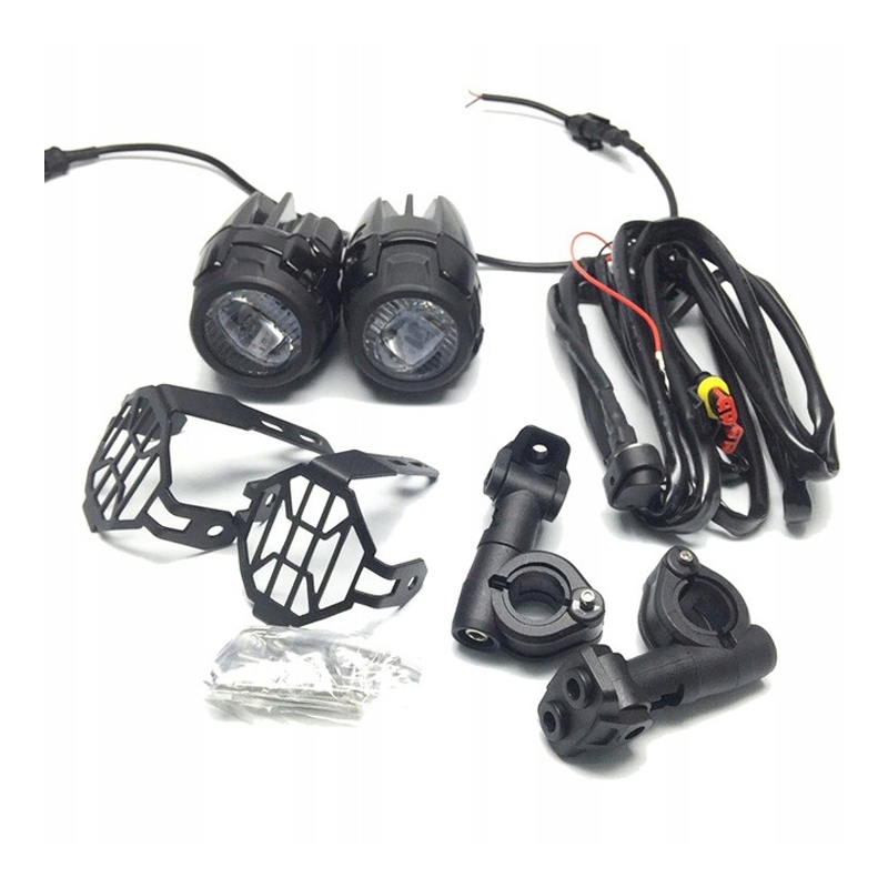 Feux LED additionnels St Tuning avec protection pour BMW R1200 GS et R1250 GS LC 2013-2019