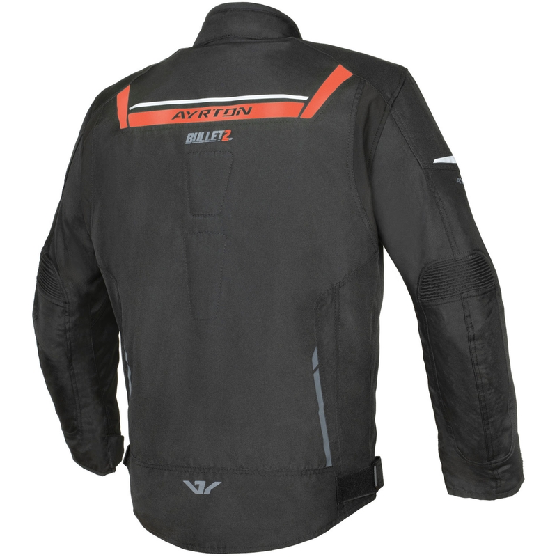 Veste de moto Ayrton Bullet II noir-rouge-gris