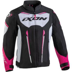 Veste moto enfant IXON Striker Air noir-blanc-rose