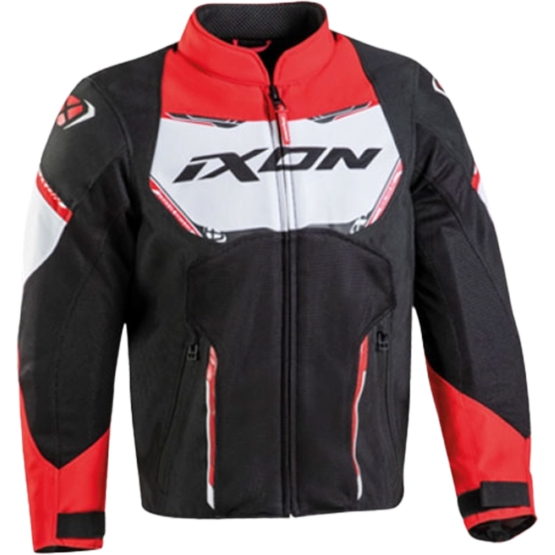 Veste de moto enfant IXON Striker Air noir-rouge-blanc