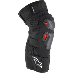 Genouillères Alpinestars Bionic Pro Plasma noir-rouge-blanc