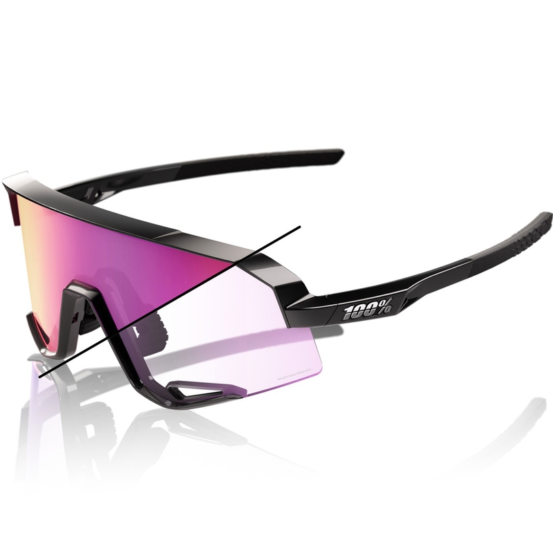 Lunettes de soleil 100% Slendale avec verres photochromiques violets