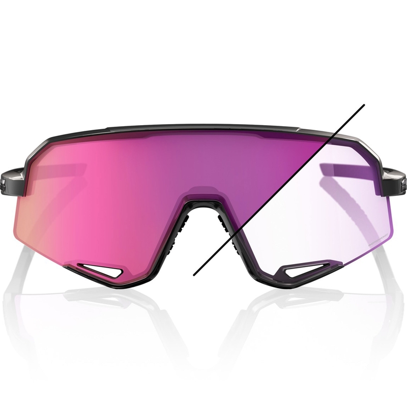 Lunettes de soleil 100% Slendale avec verres photochromiques violets
