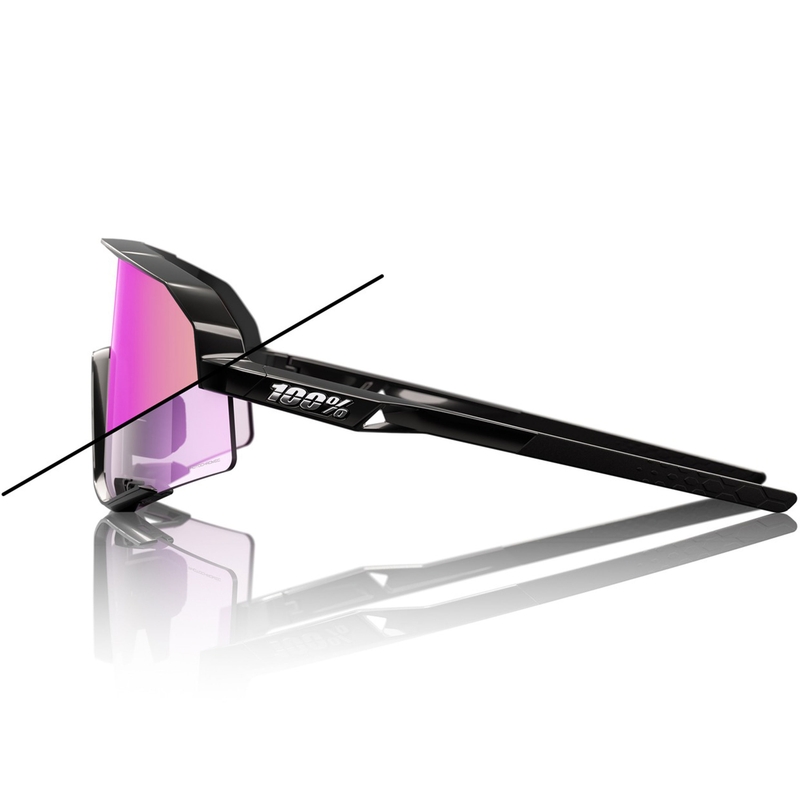 Lunettes de soleil 100% Slendale avec verres photochromiques violets