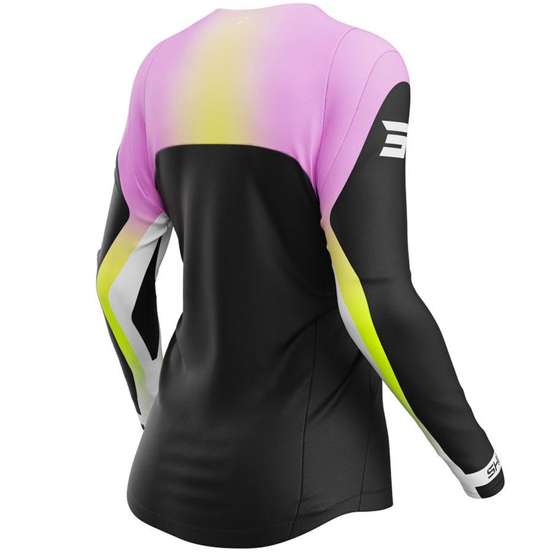 Maillot de motocross Shot Contact Nebula pour femme, rose