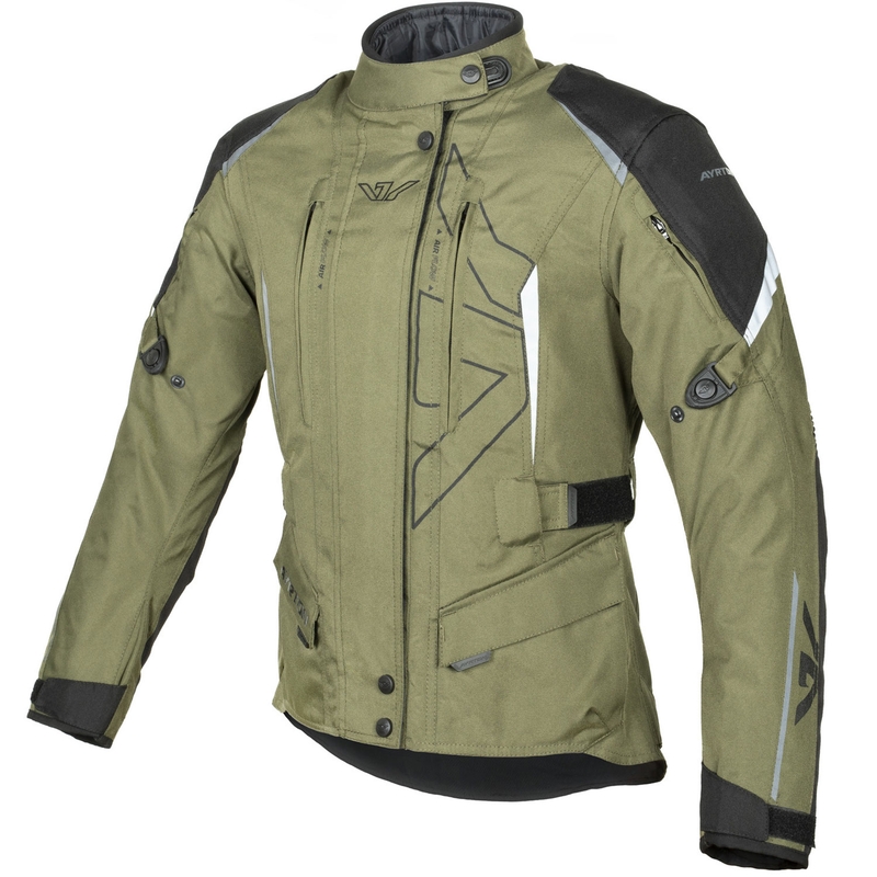 Veste de moto pour femme Ayrton Teressa II vert foncé