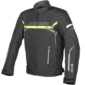 Blouson de moto Ayrton Bullet II noir-jaune fluo-gris