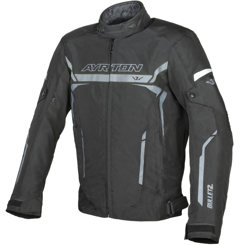 Blouson de moto Ayrton Bullet II noir-gris foncé