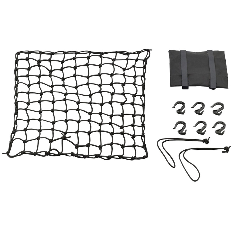 Filet à bagages flexible pour moto avec crochets en plastique Daytona 50 x 50 cm noir