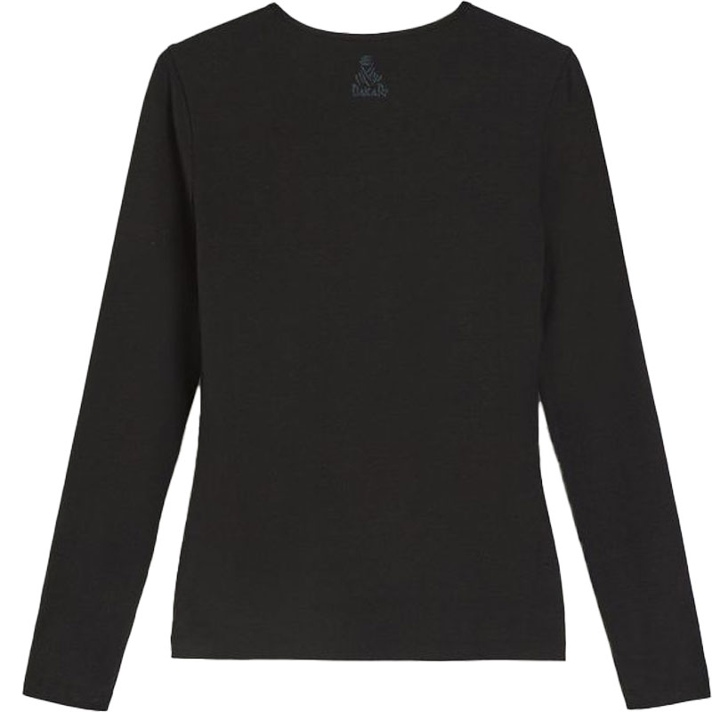 T-shirt zippé Dakar DKR pour femme, noir
