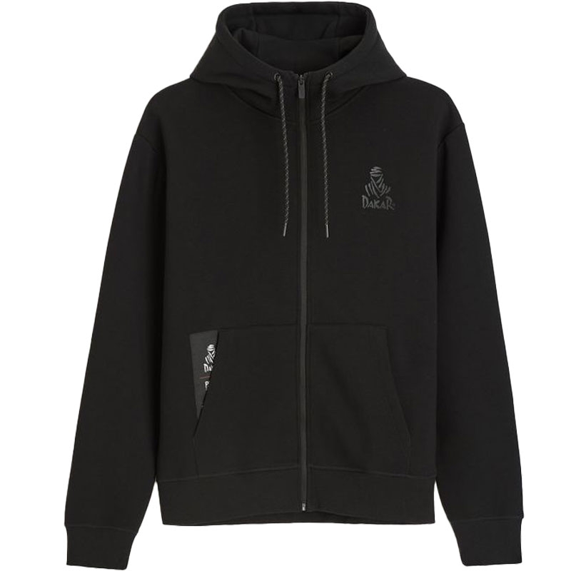 Sweat à capuche Dakar VIP zippé H25 noir