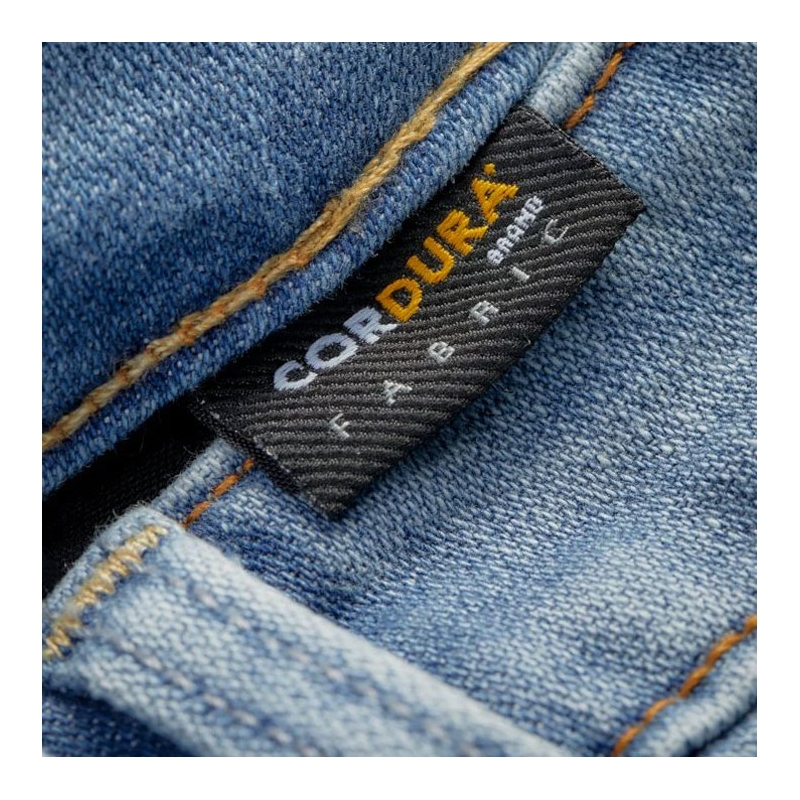 Jean moto court Revit Carlin SK bleu