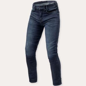 Jean moto Revit Carlin SK Extra Cropped bleu foncé