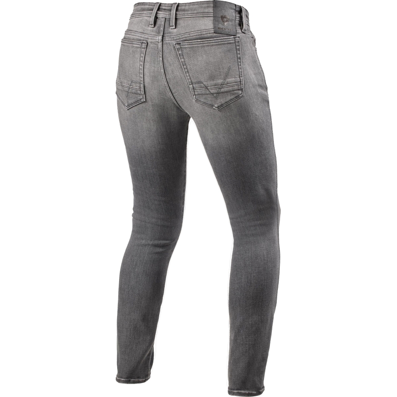 Jean de moto Revit Piston 3 Skinny Extra Cropped, gris délavé