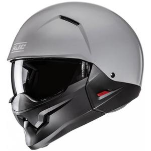 Casque jet avec visière HJC i20N Gris uni