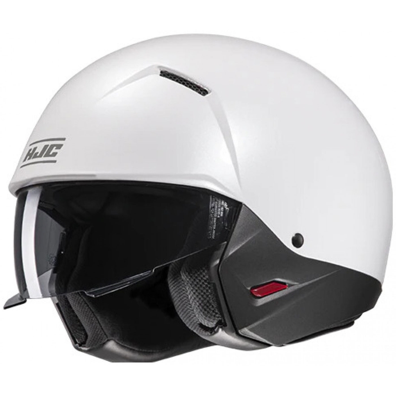 Casque jet avec masque HJC i20N Blanc nacré uni