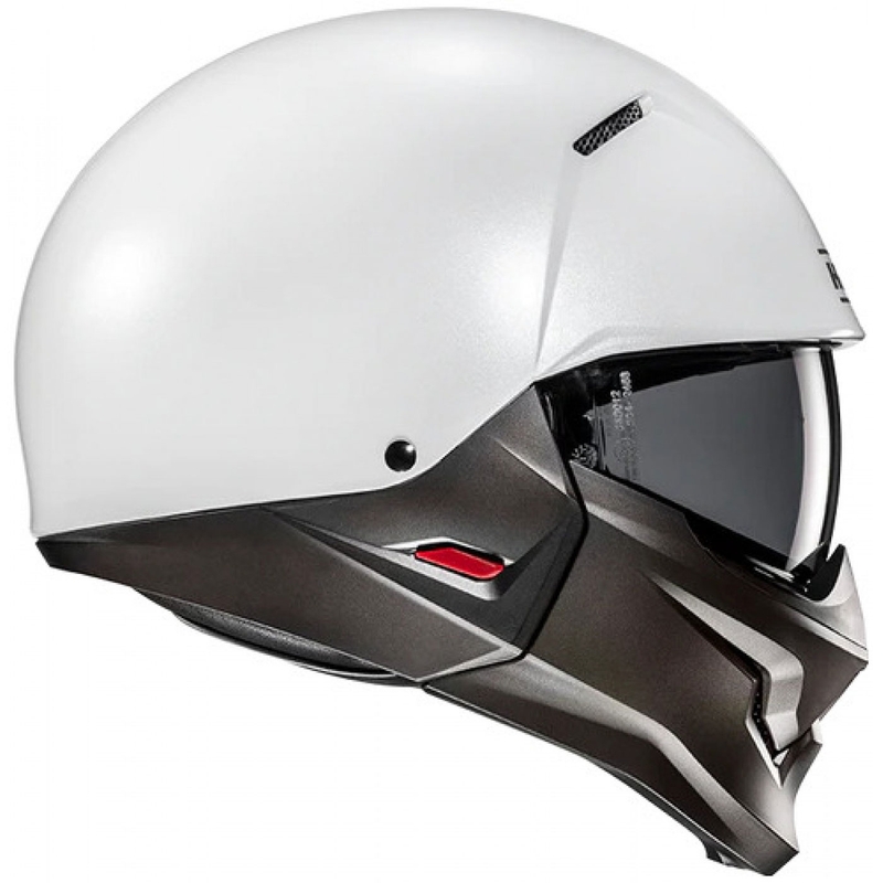 Casque jet avec masque HJC i20N Blanc nacré uni