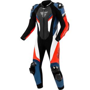 Combinaison de moto en cuir Shima Hyper-RS noir-rouge-bleu-blanc