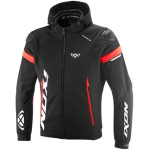 Blouson de moto IXON Pulsion Air noir-blanc-rouge