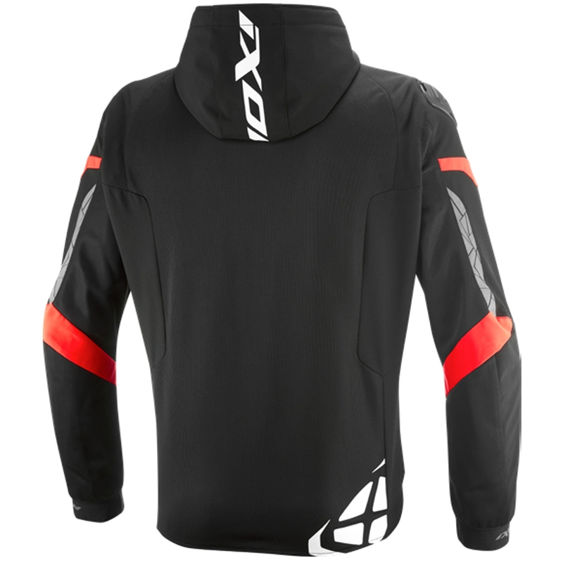 Blouson de moto IXON Pulsion Air noir-blanc-rouge