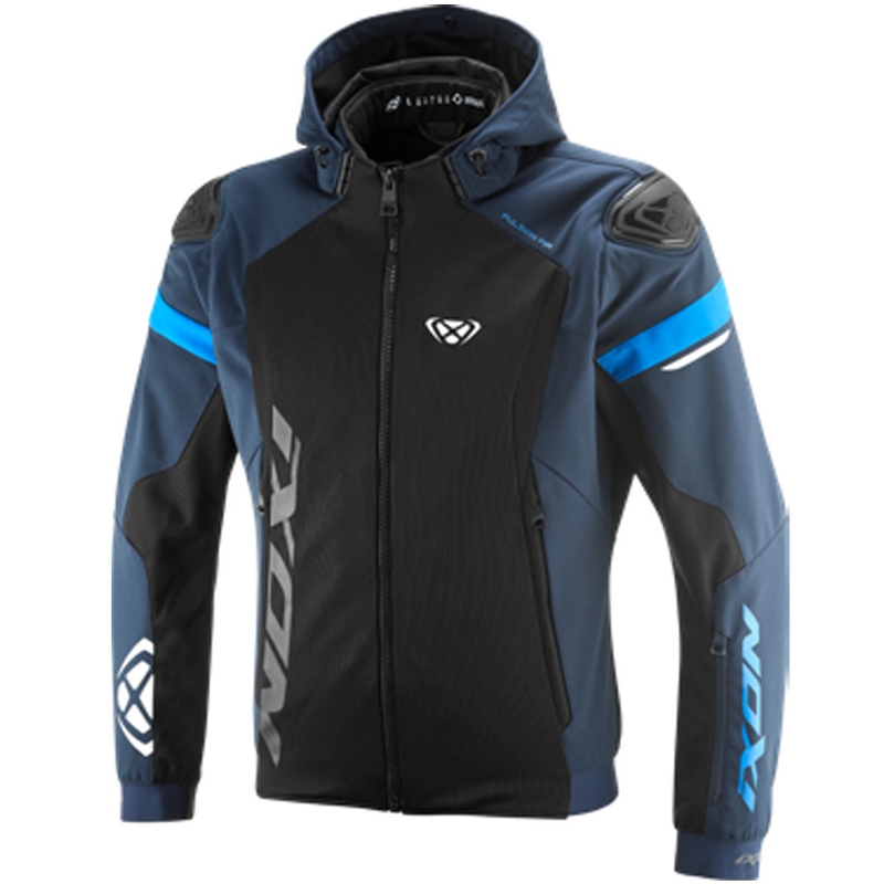 Blouson de moto IXON Pulsion Air noir-bleu