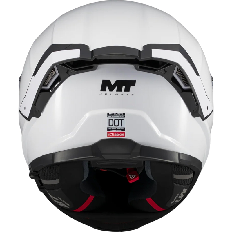 Casque intégral de moto MT Thunder 4 SV Pure A0 blanc
