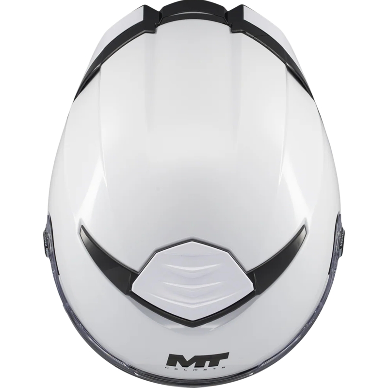 Casque intégral de moto MT Thunder 4 SV Pure A0 blanc