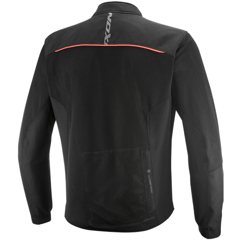 Blouson de moto IXON Ostro noir-rouge fluo