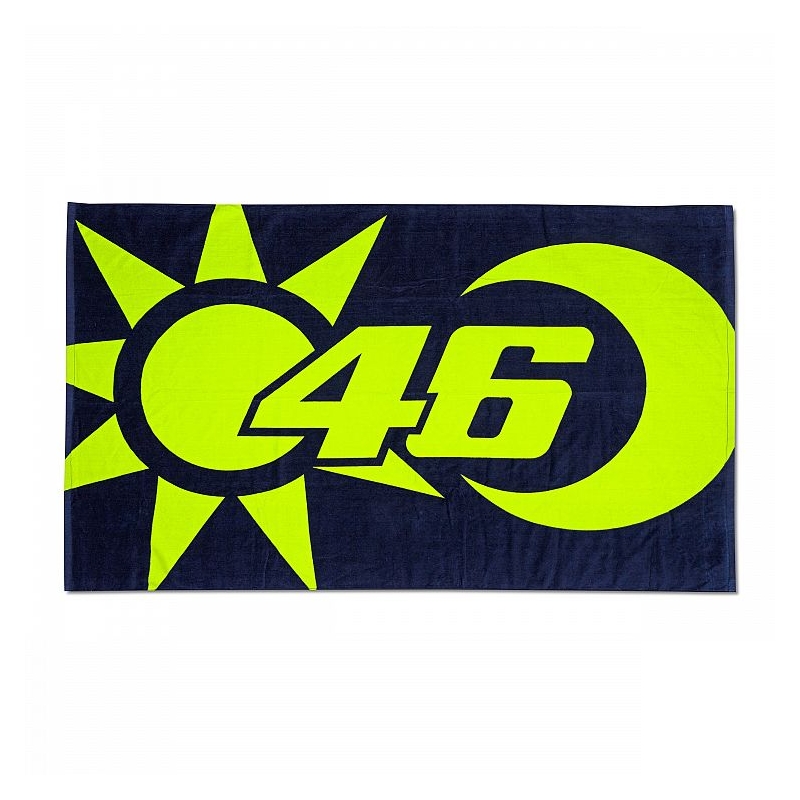 Osuška VR46 Valentino Rossi SUN AND MOON modro-žlutá