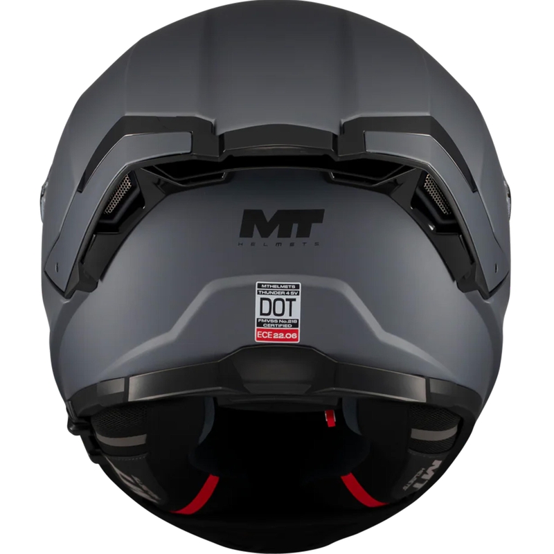 Casque intégral de moto MT Thunder 4 SV Pure A2 gris mat