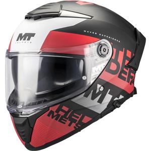 Casque intégral de moto MT Thunder 4 SV Waves B5 noir mat-rouge