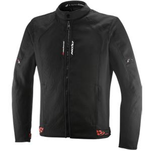 Blouson de moto IXON Shadow noir-blanc-rouge fluo