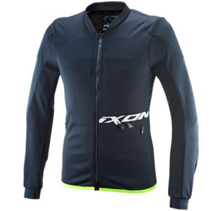 Blouson de moto IXON Arma bleu-blanc-jaune fluo