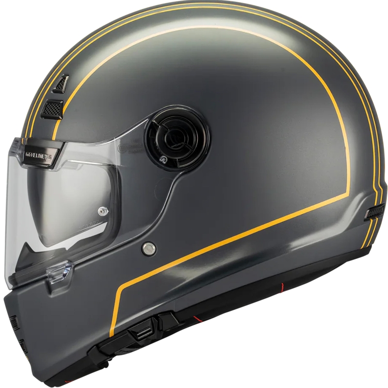 Casque intégral de moto MT Jarama SV Wild C2 noir brillant mat jaune fluo