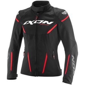 Blouson de moto pour femme IXON Striker 2 Air WP Lady noir-rouge