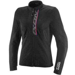 Veste de moto femme IXON Ostro Lady noire et rose fluo