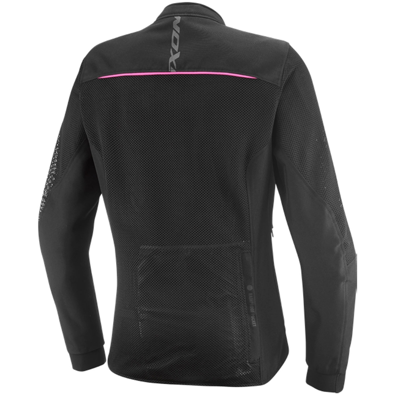 Veste de moto femme IXON Ostro Lady noire et rose fluo