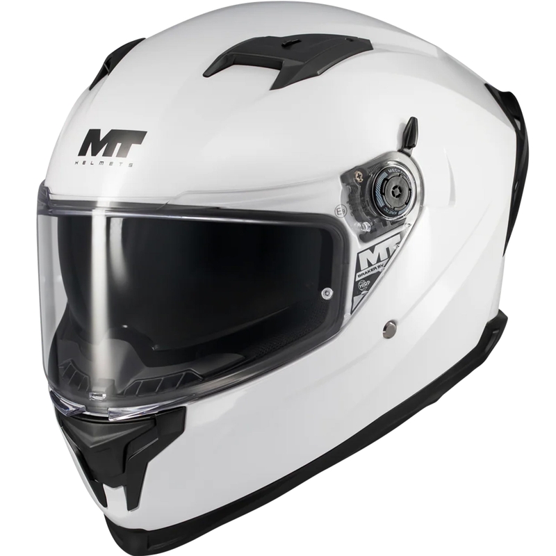 Casque moto intégral MT Braker SV Pure A0 blanc