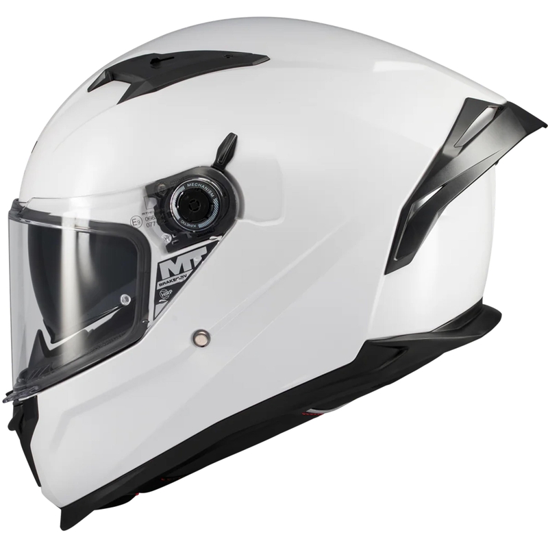 Casque moto intégral MT Braker SV Pure A0 blanc