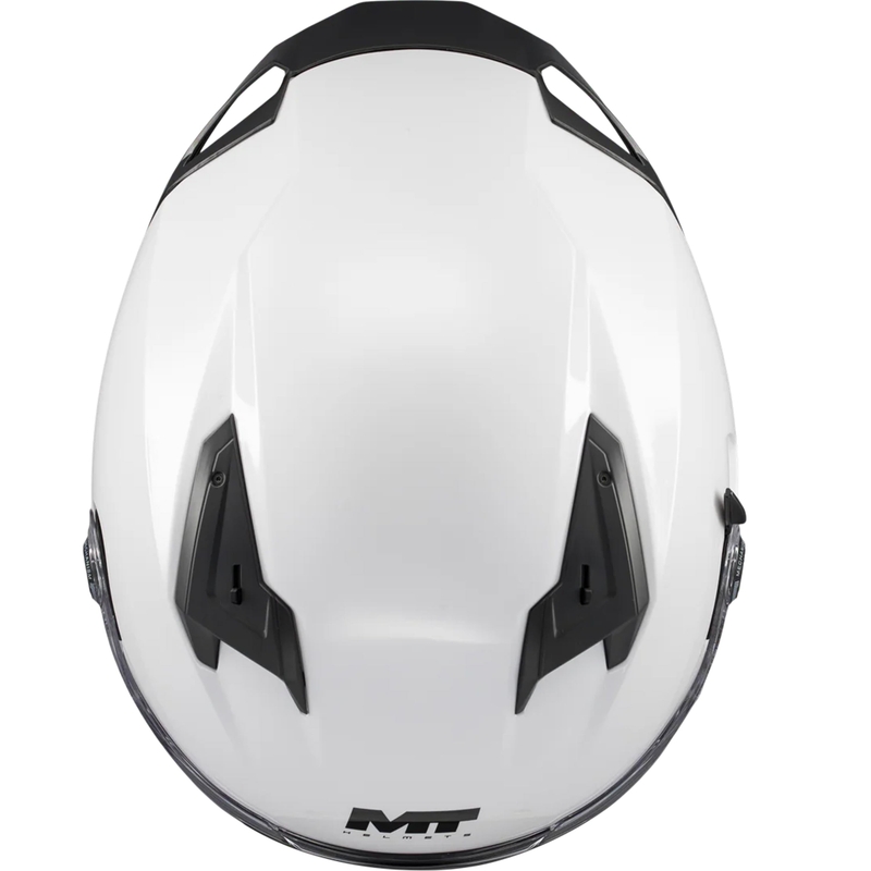Casque moto intégral MT Braker SV Pure A0 blanc
