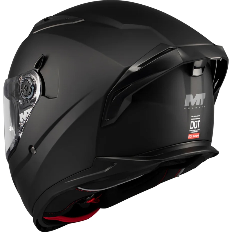 Casque moto intégral MT Braker SV Pure A1 noir mat