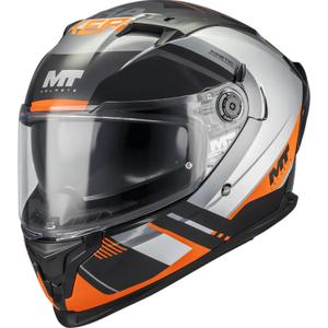 Casque intégral de moto MT Braker SV Inception B4 noir-gris-orange