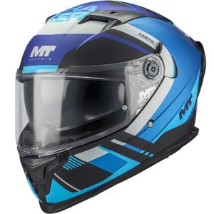 Casque intégral de moto MT Braker SV Inception B7 noir-bleu-gris