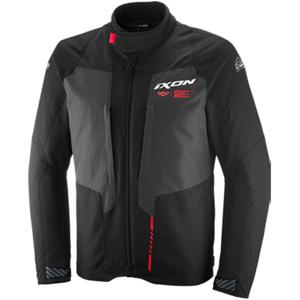 Blouson de moto IXON Tyr noir anthracite rouge fluo