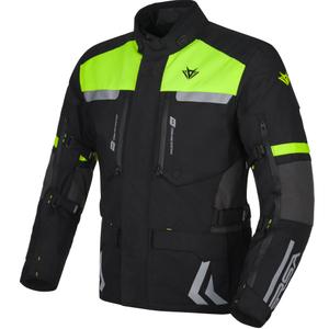 Veste moto RSA Storm noir-gris-jaune fluo