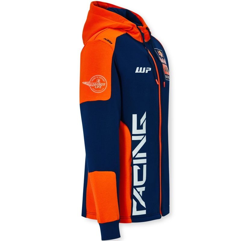 Sweat à capuche KTM Replica Team bleu-orange