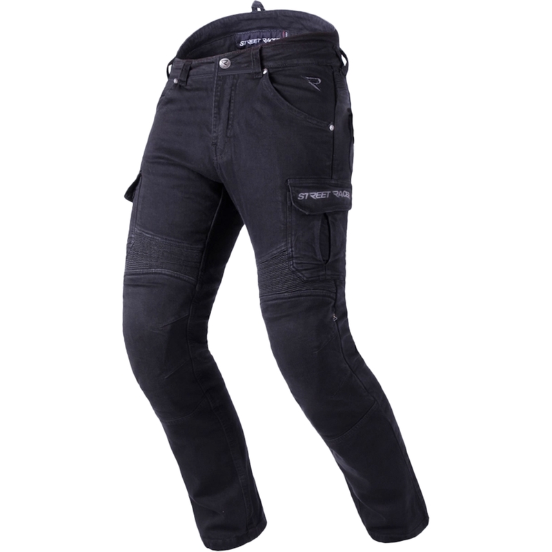 Street Racer Cargo CE Black Motorcycle Jeans