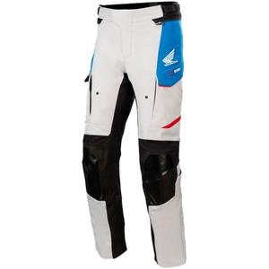 Pantalon de moto Alpinestars Andes Drystar Honda Light Grey-Black-Blue-Red