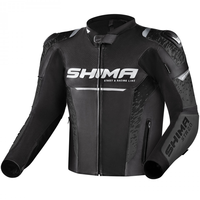 Veste de moto Shima STR 2.0 noir-gris