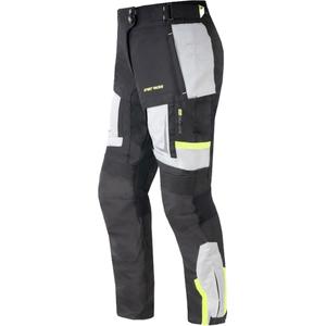 Pantalon de moto Street Racer Hilax noir-gris-jaune fluo pour femme